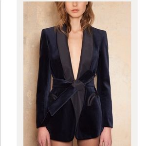 ♦️ BLAZÉ Milano Women's Silk-Trimmed Velvet Blazer